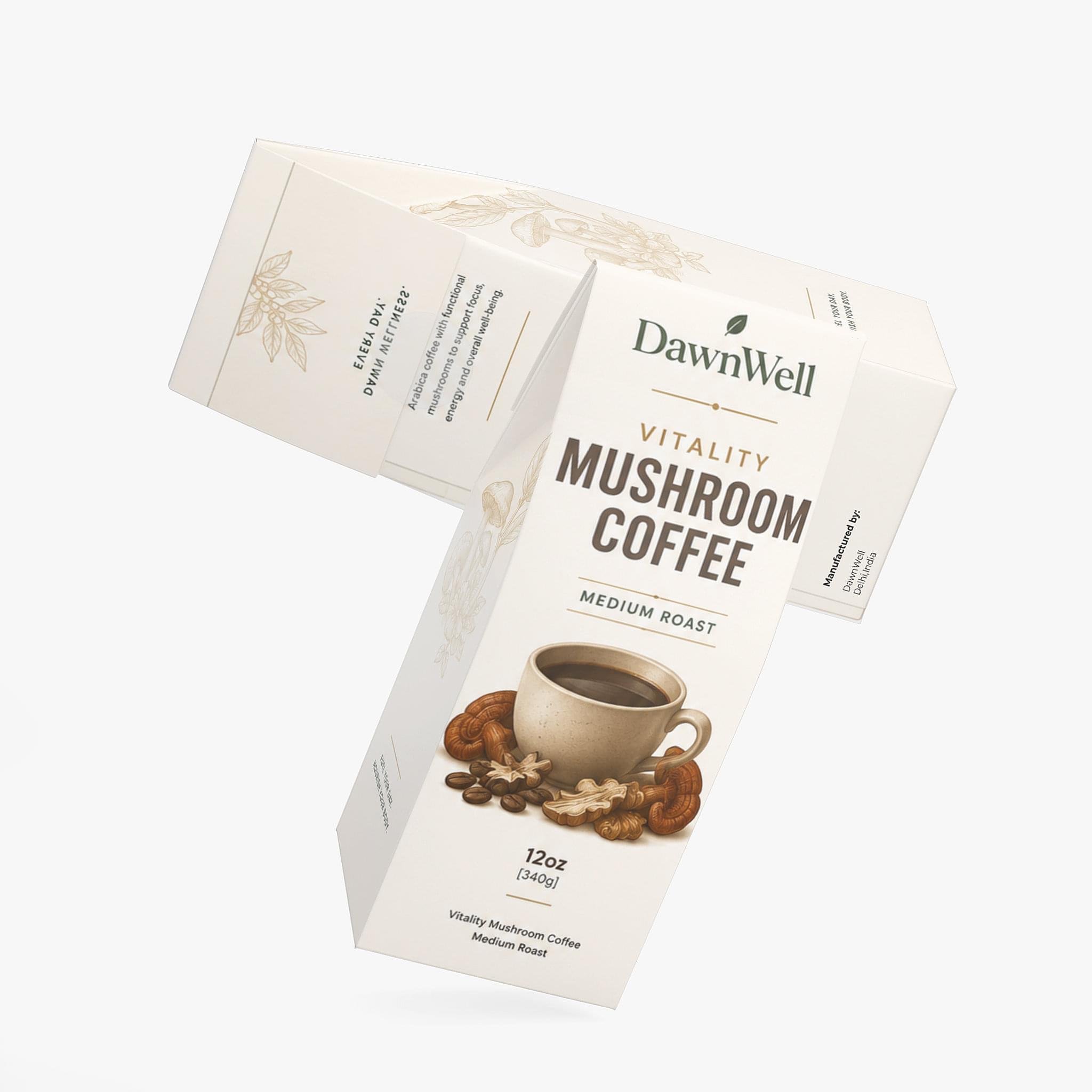 Vitality Mushroom Coffee (Medium Roast)